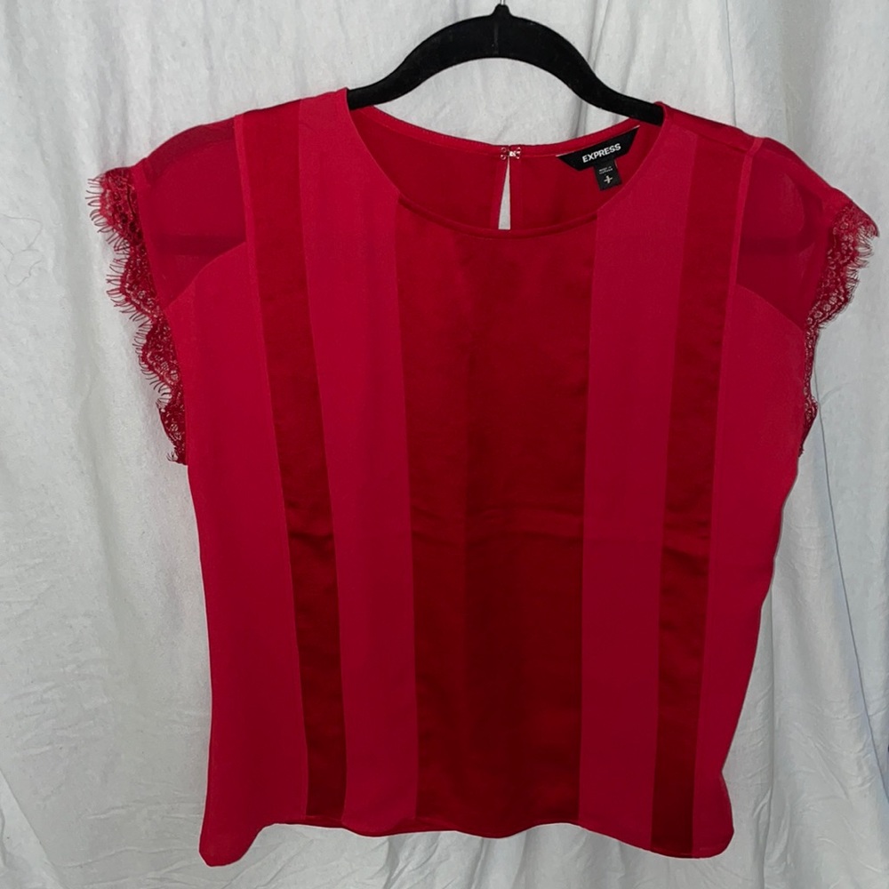 Size small red blouse from express